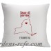 Monogramonline Inc. Personalized State Design Decorative Pillow Cushion Cover MOOL1046